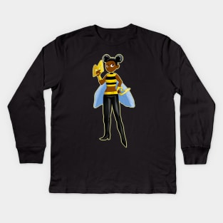 Sting Like a Bumblebee (Teen Titans) Kids Long Sleeve T-Shirt